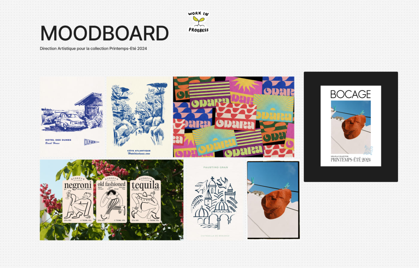 Arthur Barat — Bocage - Direction Artistique et UX/UI : moodboard et réflexion sur le concept