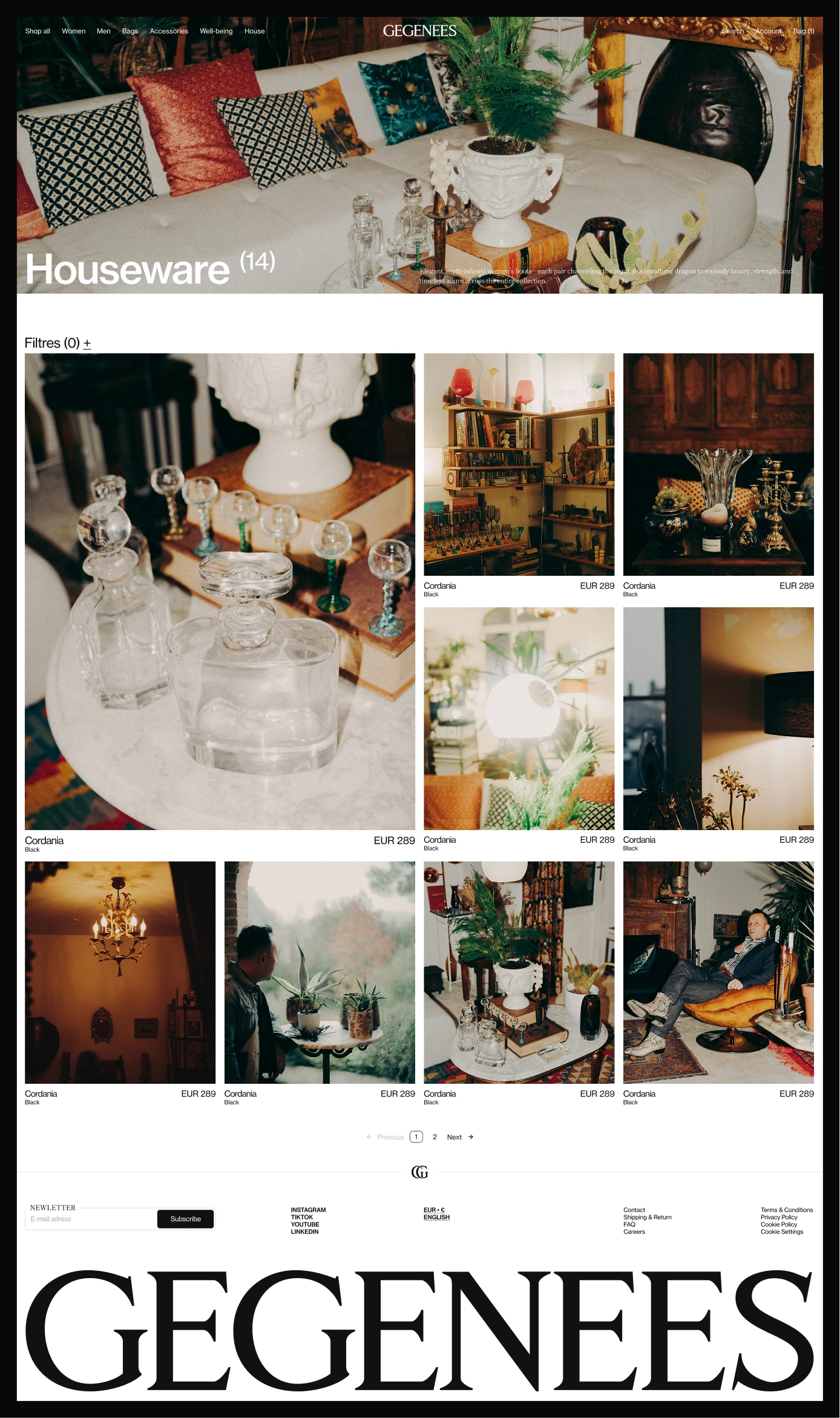 Arthur Barat — GEGENEES Concept - Work in Progress v0.9 : Homepage PC et MB