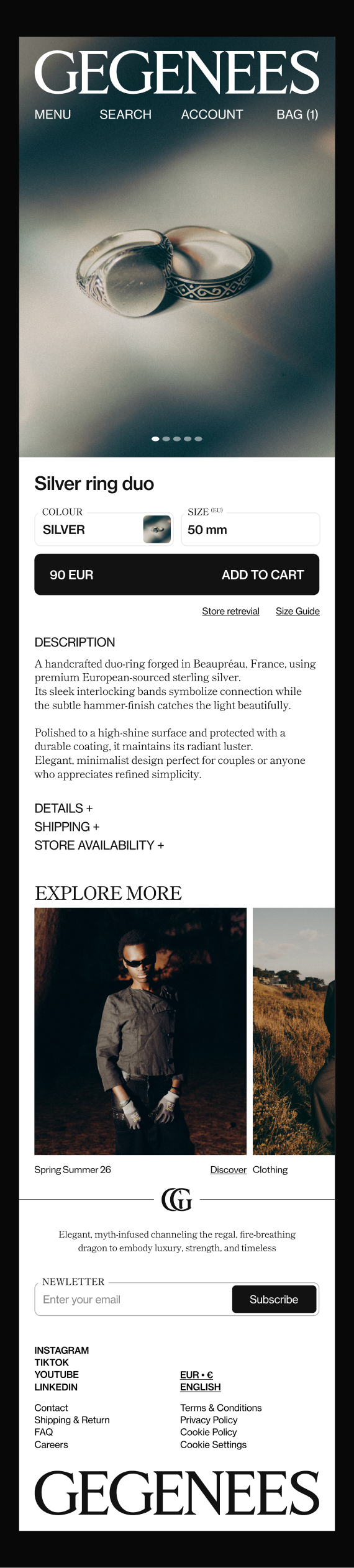 Arthur Barat — GEGENEES Concept - Work in Progress v0.8 : 2e Fiche produit